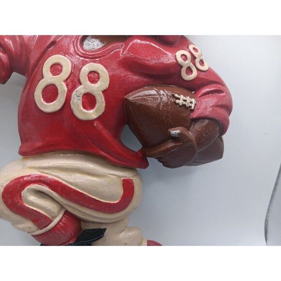 3 Vintage Homeco Metal Wall Hangin Plaque Football Players Running Kicking Kicks - Picture 10 of 13